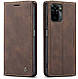 Чохол книжка з магнітом Xiaomi Redmi Note 10S CaseMe Dark Brown - фото 1 - id-p1435384105