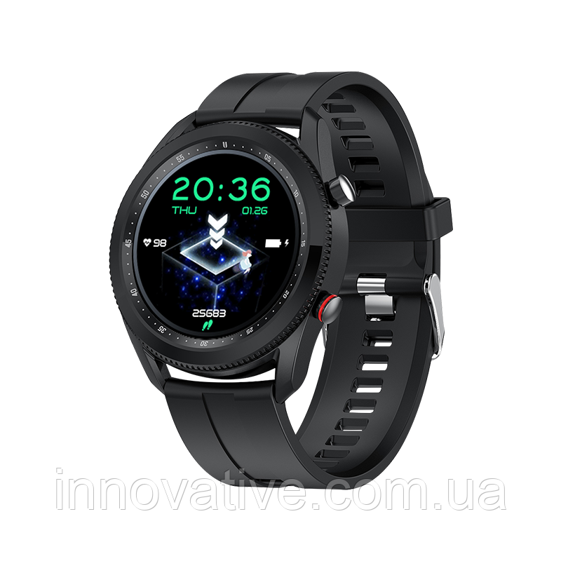 Розумний годинник Lemfo LY11 Silicone з тонометром (Чорний)