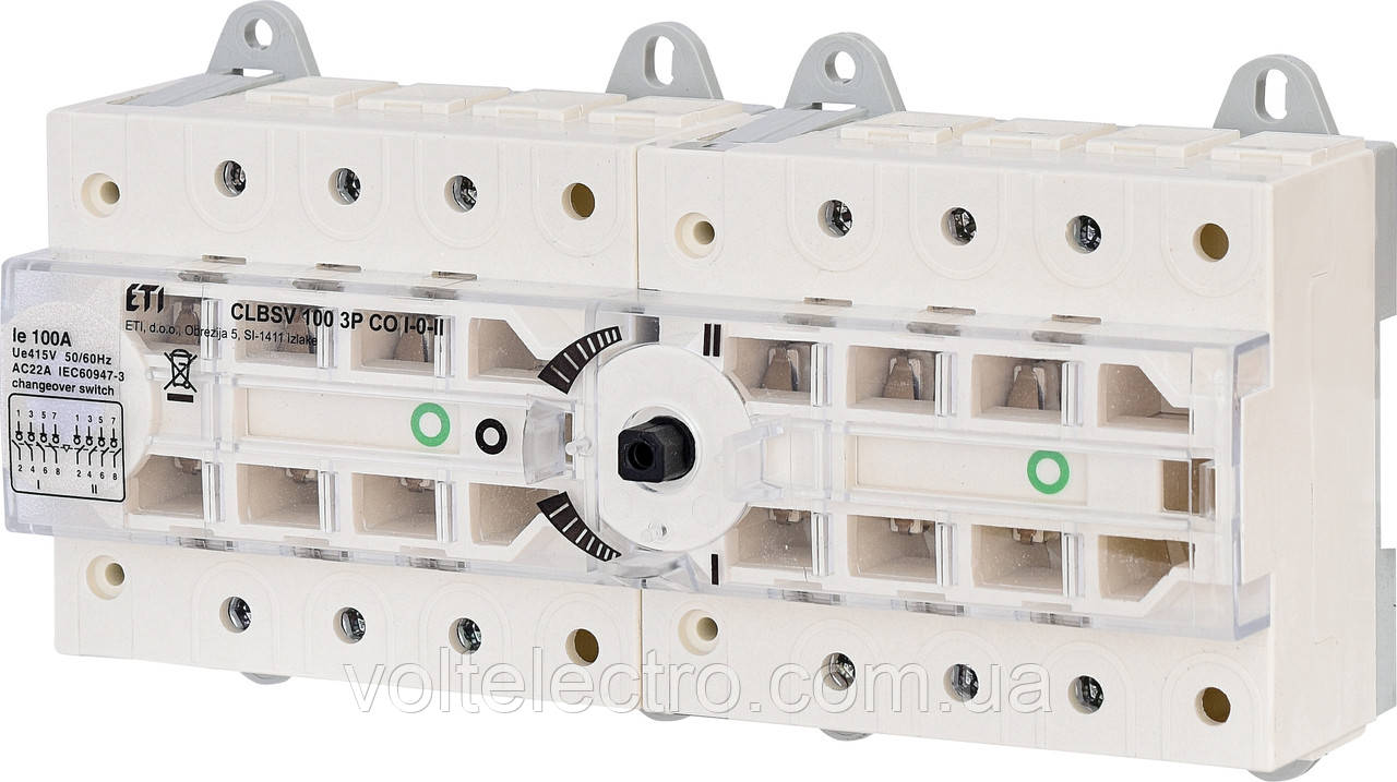 Перемикач навантаження ETI CLBSV CO "I-0-II" 100 3P 100A