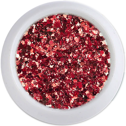 Блискітки брокот No09 червоно-малинові, фото 1