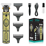 Машинка для стрижки VGR V-085 Золотистий, фото 8