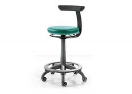 Крісло CARL Manual Plus, обертається вручну на 360°, з кільцевою опорою для ніг (Sirona).