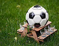 Міні бар футбольний м'яч, подарунковий чоловічий набір, ємність у формі футбольного м яча з краном