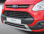 Захисно-декоративна накладка на передній бампер для Ford Transit Custom / Tourneo Custom 2012-2018, фото 3