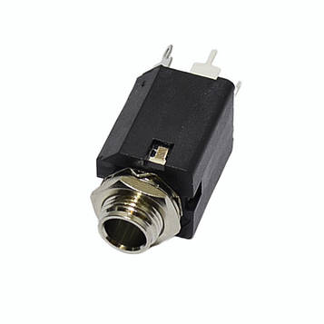 Гніздо jack-6,35мм моно з вим. монтажне ACJM-MV-2S, Amphenol