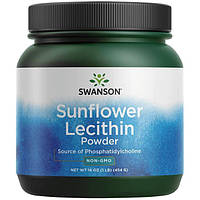 Подсолнечный лецитин, Sunflower Lecithin Non-GMO, Swanson, 454 грамма