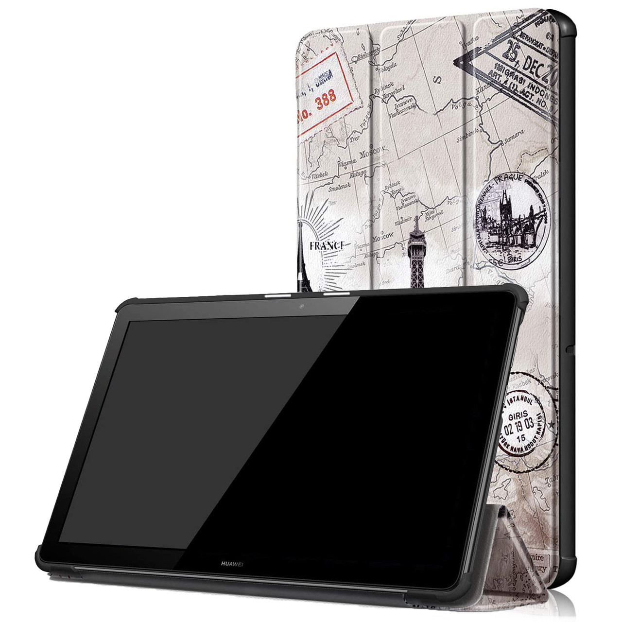 Чохол-книжка Colored Cover для Huawei MediaPad T5 10 Eiffel Tower