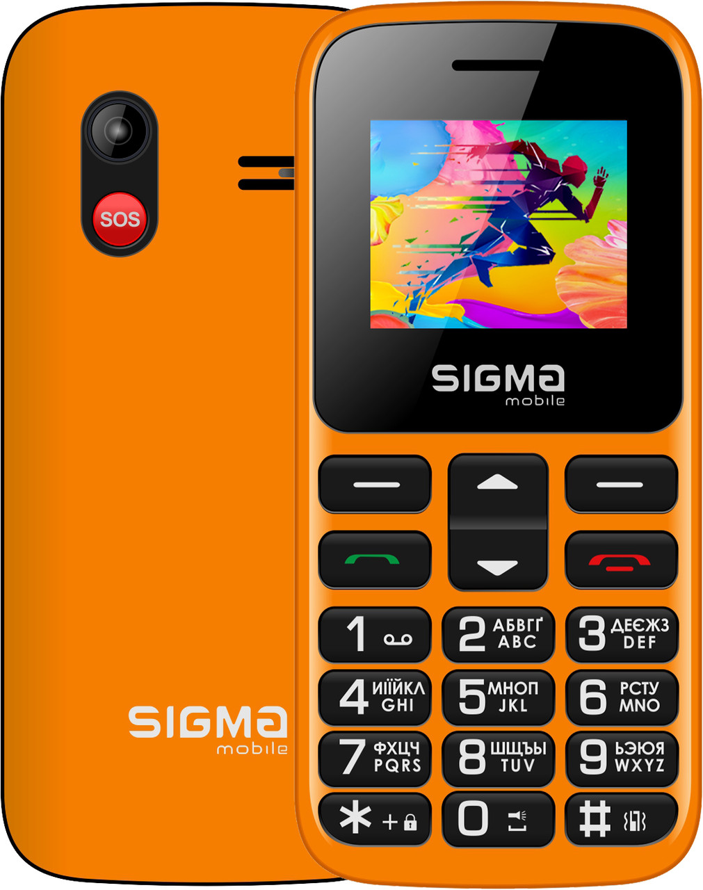 Телефон Sigma Comfort 50 CF113 HIT2020 Orange Гарантія 12 місяців