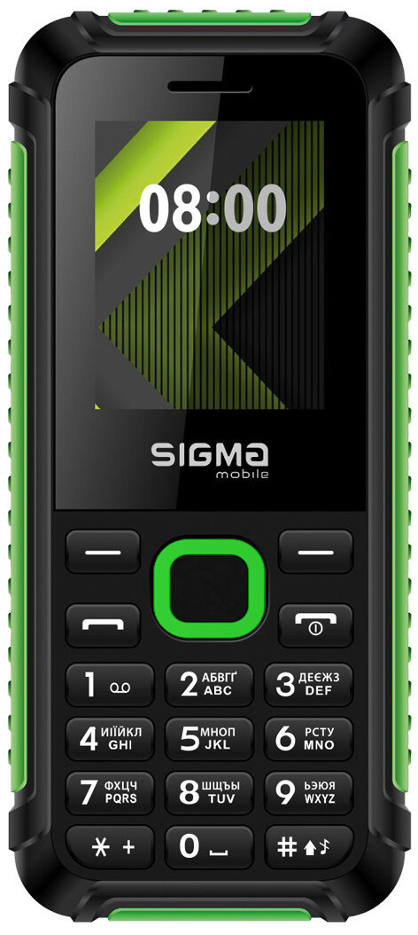 Телефон Sigma X-Style 18 Track Black-Green Гарантія 12 місяців