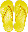 Чоловічі В'єтнамки Крокс Сrocs Crocband Flip Жовтого кольору, фото 4