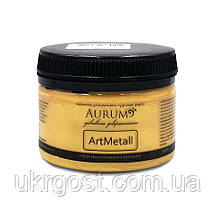 Фарба акрилова декоративно-художня Aurum ArtMetall Світле золото 100 г, фото 3