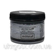 Фарба акрилова декоративно-художня Aurum ArtMetall Графіт 100 г, фото 3