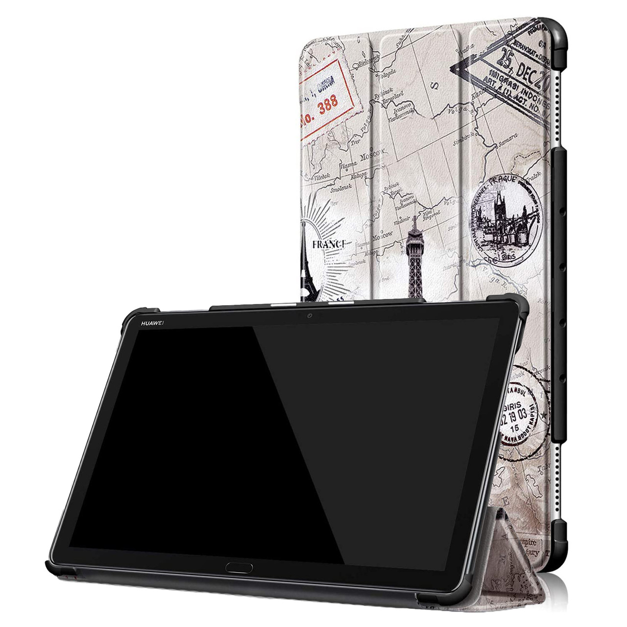 Чохол-книжка Colored Cover для Huawei MediaPad M5 Lite 10.1 Eiffel Tower