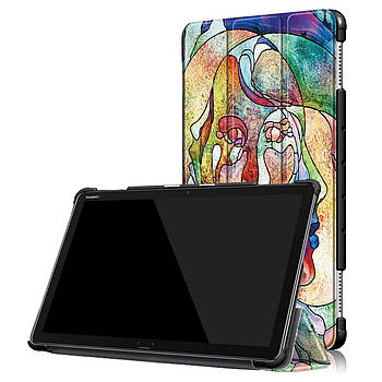 Чохол-книжка Colored Cover для Huawei MediaPad M5 Lite 10.1 Faces