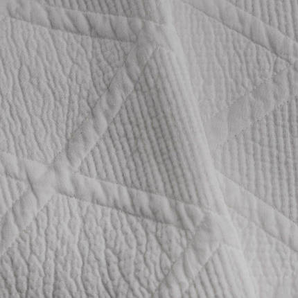 Стильне інтер'єрне покривало на ліжко євро SALVIO (55920-BIA-C2022) біле 200*220, фото 2