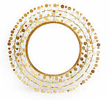 Декоративне дзеркало зі скла і металу в золоті, фото 4