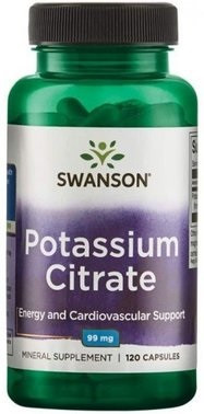 Комплексна підтримка організму Swanson — Potassium Citrate 99 мг (120 капсул)