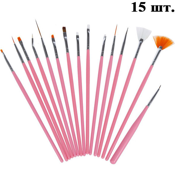 Набір кистей 15 шт, фото 1