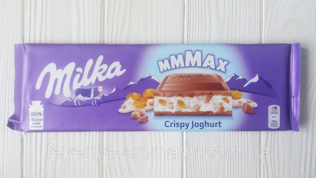 Молочный шоколад Milka Crispy Joghurt 300g (Швейцария) - фото 1 - id-p605614761