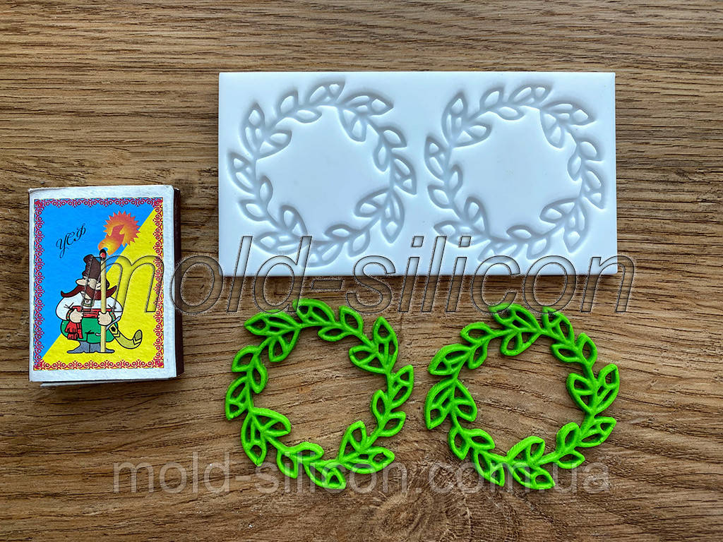 Силіконовий молд "Вінок No3" діаметр 5 см, фото 1