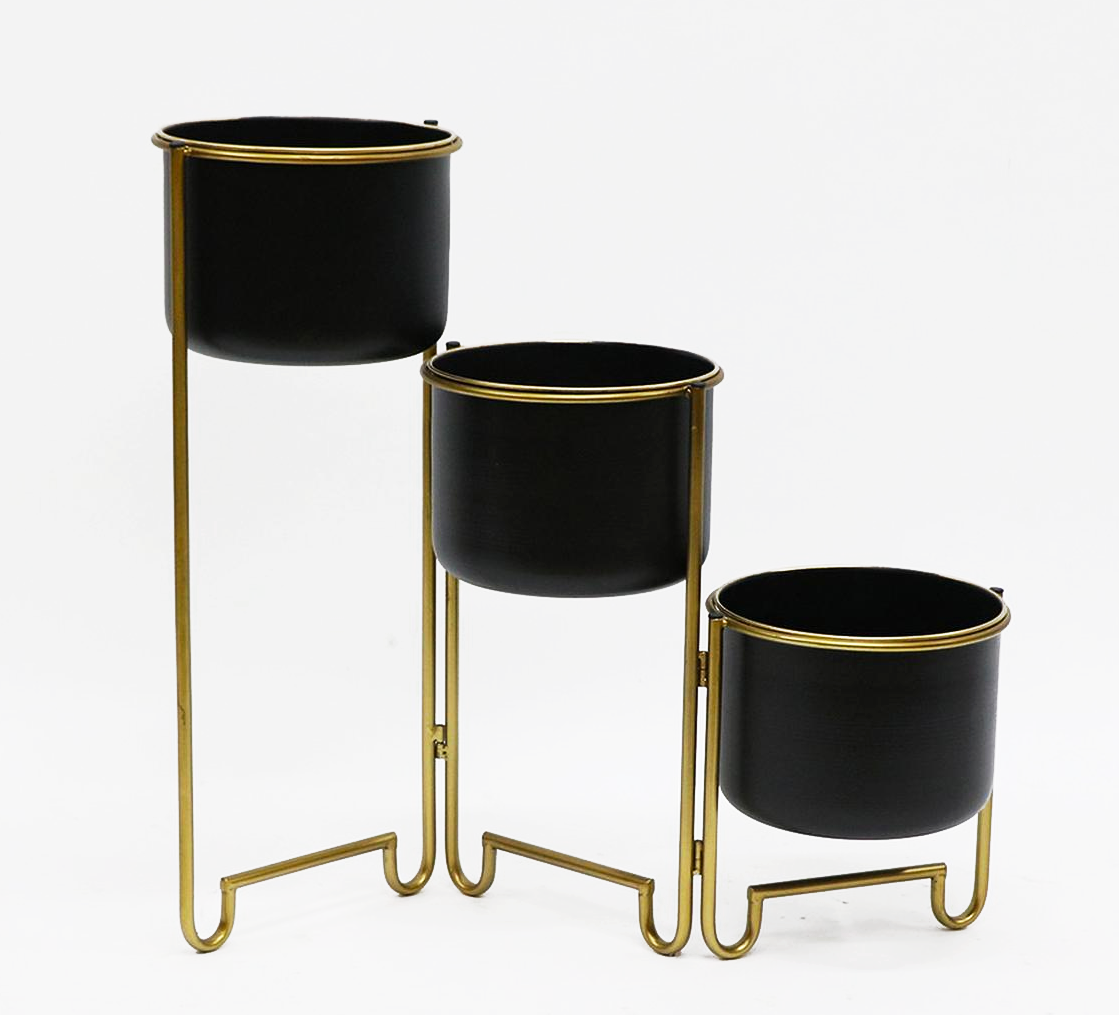 Кашпо в Стиле Лофт Металлическое Напольное для Цветов на Поворотной ...