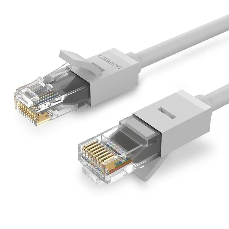 Патч корд Ugreen мережевий кабель 1000 Мбіт\с Ethernet RJ45 Cat 6 круглий 0.5 М Gray (NW102)