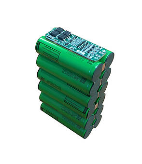 Акумуляторна збірка 11.1V 14000 mAh Li-ion 3s4p із захистом та проводами під пайку, фото 4