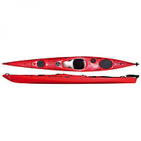 Каяк туристический одноместный для спорта и рыбалки Seabird Expedition HV kayak рыбацкий, байдарка красный