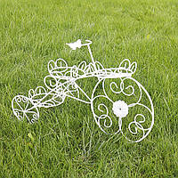 Велосипед кашпо металлическое для цветов, декор садовый 40*60*30 см