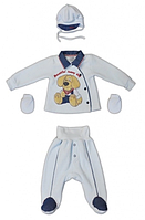Комплект для новонародженого хлопчика Garden Baby Dog 29182-04 блакитний 56