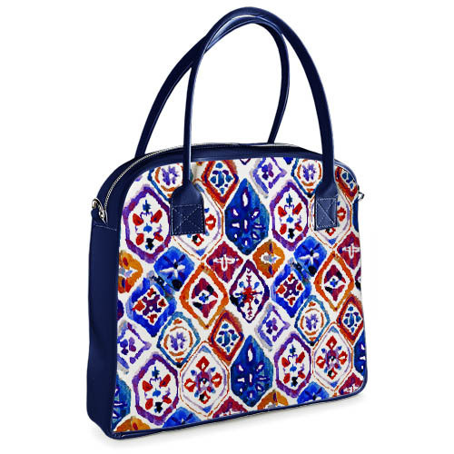 Сумка жіноча велика Oxford Різнокольоровий орнамент 32x30x9 см (OXF_21M011_SI), фото 1