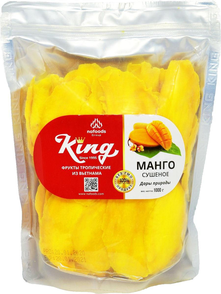 Манго сушений KING без цукру, 500 г