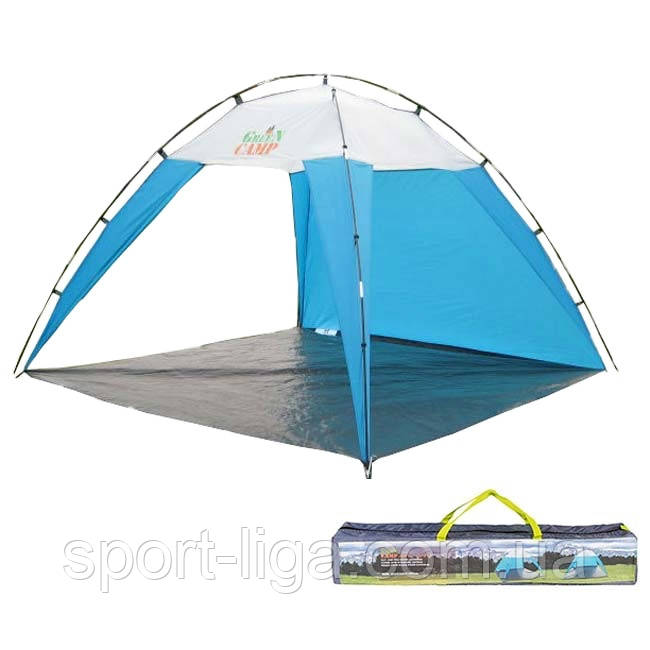 Тент пляжний Green Camp з сумкою