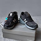 Кросівки жіночі чорні New Balance 990 (06099), фото 3