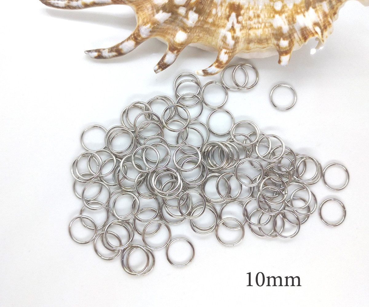 Пирсинг для волос  - колечки 10мм,  100шт/уп, фото 1