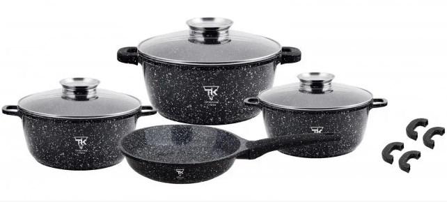 Набір каструль із гранітним мармуровим покриттям 13 предметів Top Kitchen Deluxe TK00076