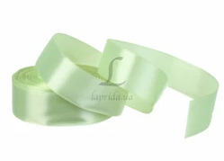 Стрічка атласна 25мм (блідо зелений)