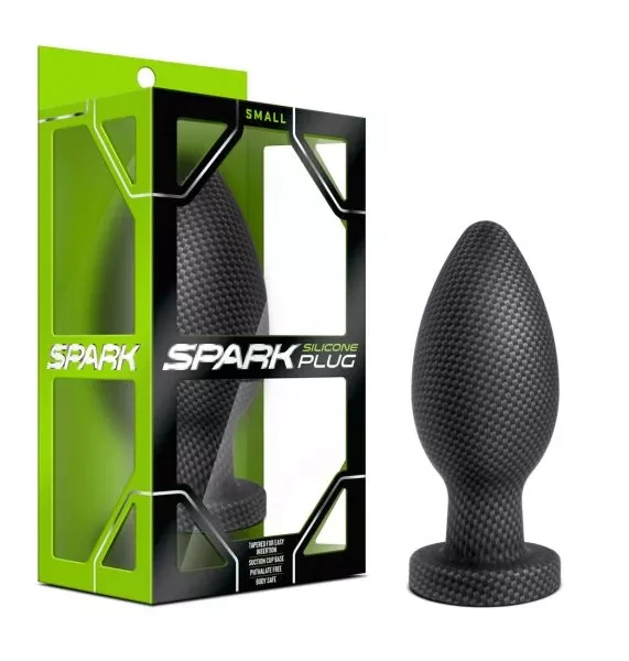 Анальна пробка з вуглецевого волокна SPARK SILICONE PLUG SMALL CARBON FIBER