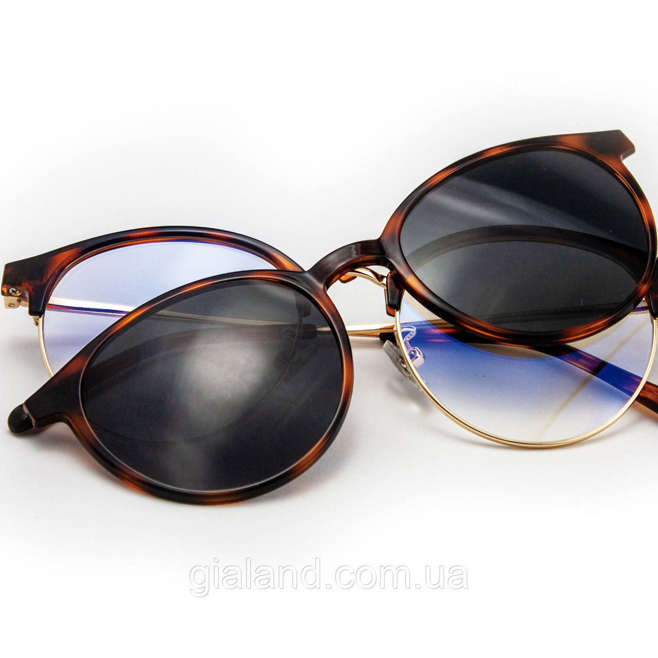 Сонцезахисні та комп'ютерні окуляри 2в1 BLUE LIGHT HABANA від GREY HOUNDERS, фото 1