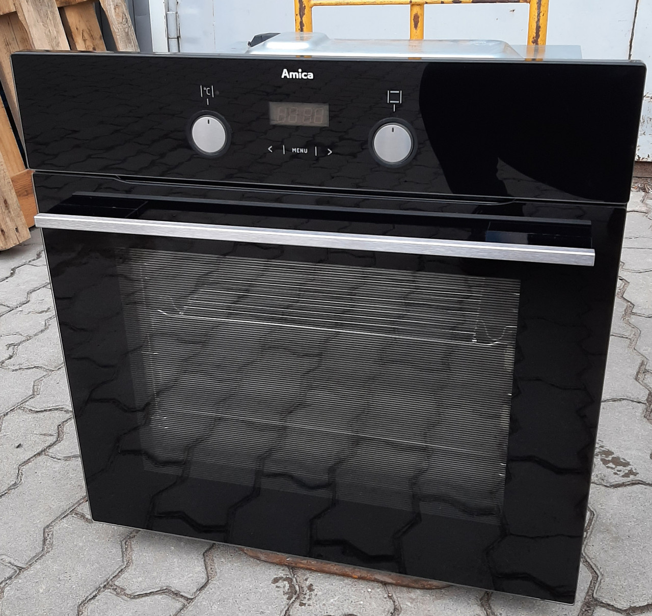 Духовка електрична Аміка Amica EBI 7542 чорна скло, фото 1