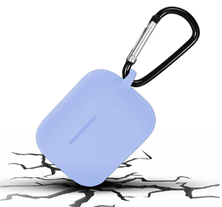 Чохол-накладка DK Silicone Candy Friendly з карабіном для Xiaomi QCY T10 (lilac)