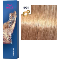 Фарба для волос Колестон Wella Koleston Perfect ME+ 9/01 очень светлый блонд песочный