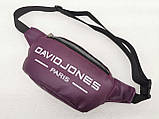 Сумка на пояс DAVIDJONES мистецтв. шкіра барсетки сумка жіночий і чоловічий пояс Бананка тільки гуртом, фото 3