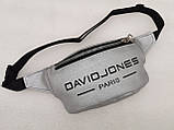 Сумка на пояс DAVIDJONES мистецтв. шкіра барсетки сумка жіночий і чоловічий пояс Бананка тільки гуртом, фото 2