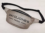 Сумка на пояс DAVIDJONES мистецтв. шкіра барсетки сумка жіночий і чоловічий пояс Бананка тільки гуртом, фото 3