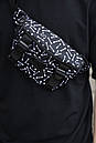 Сумка Fazan V2 Intruder чорного кольору з принтом "Кістки", фото 4