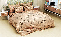 Двуспальный комплект постельного белья 180х220 Ранфорс хлопок (11719) Украинское постельное бельё
