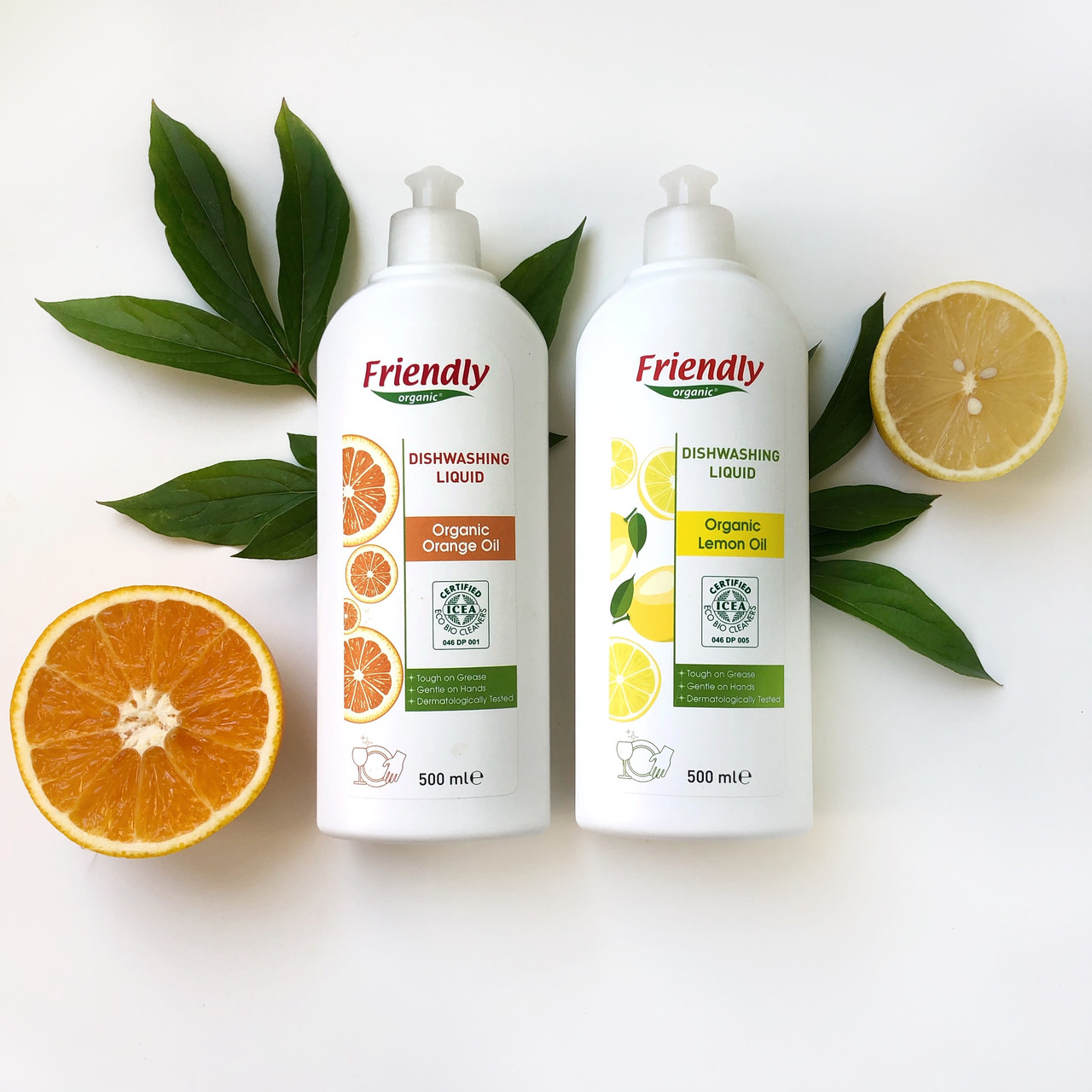 Органічний засіб для миття посуду Friendly Organic з лимонною олією 1000 мл