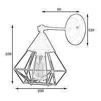 Бра в стилі лофт MSK Electric Crystal NL 0535-1