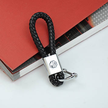 Брелок  MG (Morris Garage) джгут з екошкіри